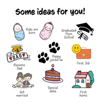 Load image into Gallery viewer, UK | 50th Wedding Anniversary Gift | The Road to 50 years married | Golden Anniversary Print