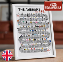 Load image into Gallery viewer, UK | The Road to 95 | 95th Milestone Birthday Print | Born in 1929 or 1930
