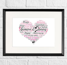 Load image into Gallery viewer, Personalised Anniversary Gift Print