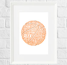 Load image into Gallery viewer, Personalised Basketbll Gift Print