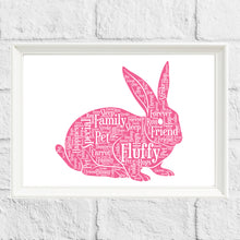 Load image into Gallery viewer, Personalised Bunny Rabbit Gift Print