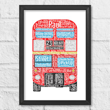 Load image into Gallery viewer, Personalised Bus Gift Print