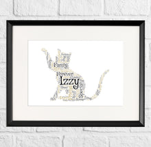 Load image into Gallery viewer, Personalised Cat Gift Print