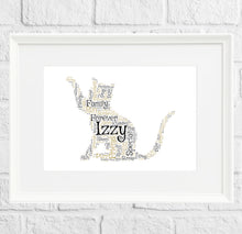 Load image into Gallery viewer, Personalised Cat Gift Print