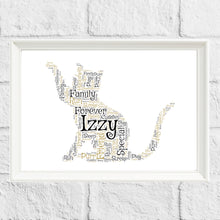 Load image into Gallery viewer, Personalised Cat Gift Print