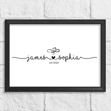 Load image into Gallery viewer, Personalised Couple Names With Love