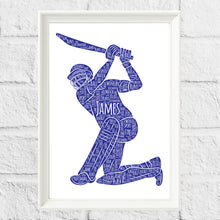 Load image into Gallery viewer, Personalised Cricket Print