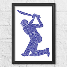 Load image into Gallery viewer, Personalised Cricket Print