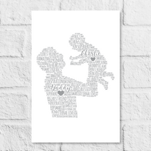 Load image into Gallery viewer, Personalised Dad and Baby print