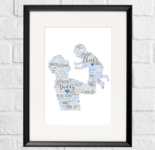 Load image into Gallery viewer, Personalised Dad and Baby print
