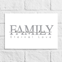 Load image into Gallery viewer, Personalised Family Word Gift Print