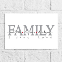 Load image into Gallery viewer, Personalised Family Word Gift Print
