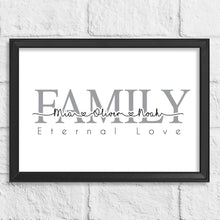 Load image into Gallery viewer, Personalised Family Word Gift Print