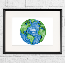 Load image into Gallery viewer, Personalised World Map Gift Print