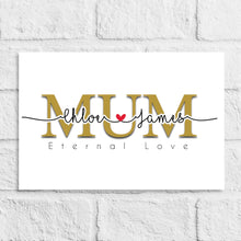 Load image into Gallery viewer, Personalised MUM Word Art