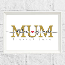 Load image into Gallery viewer, Personalised MUM Word Art