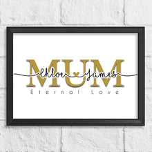Load image into Gallery viewer, Personalised MUM Word Art