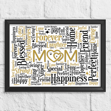 Load image into Gallery viewer, Personalised Mum Gift Print