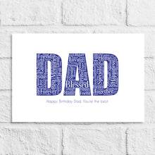 Load image into Gallery viewer, Personalised Dad Gift Print