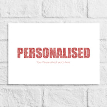 Load image into Gallery viewer, Personalised Custom Word Gift Print