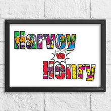 Load image into Gallery viewer, Door plate idea for twin boys