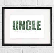 Load image into Gallery viewer, Personalised Uncle gift