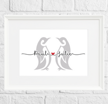 Load image into Gallery viewer, Personalised Penguin Gift Print