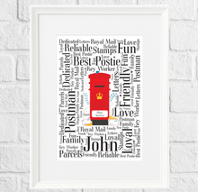 Load image into Gallery viewer, Word cloud letterbox delivery gift print