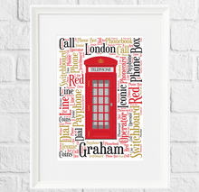 Load image into Gallery viewer, Phonebox word art
