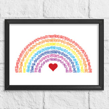 Load image into Gallery viewer, Personalised Rainbow Gift Print