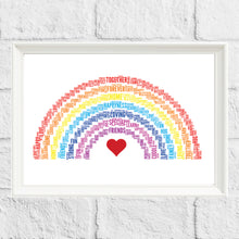 Load image into Gallery viewer, Personalised Rainbow Gift Print