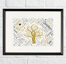 Load image into Gallery viewer, Personalised Family Tree Gift Print