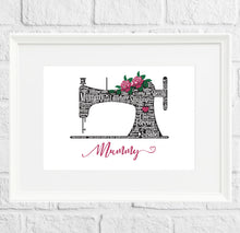 Load image into Gallery viewer, Personalised sewing machine artwork