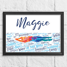 Load image into Gallery viewer, Backstroke print by Stunrosie Gifts