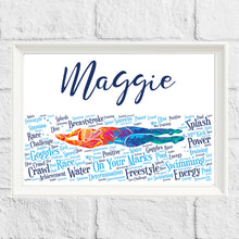 Load image into Gallery viewer, Fantastic personalised swimmers gift idea