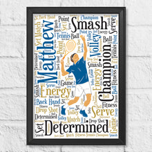 Load image into Gallery viewer, Tennis player artwork