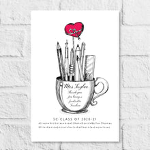 Load image into Gallery viewer, Framed gift print for loved Teacher