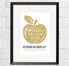 Load image into Gallery viewer, Personalised Apple Teacher Thank You Gift