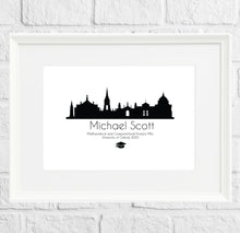 Load image into Gallery viewer, University City skyline gift print by Stunrosie Gifts