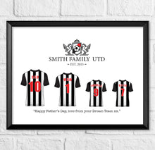 Load image into Gallery viewer, Personalised Family Football Team Gift Print
