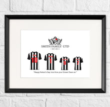 Load image into Gallery viewer, Personalised Family Football Team Gift Print
