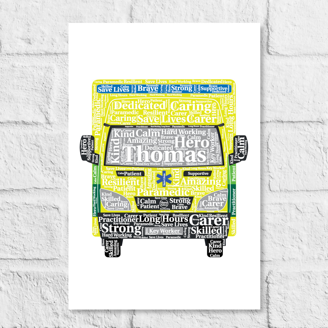 Paramedic gift print by Stunrosie Gifts