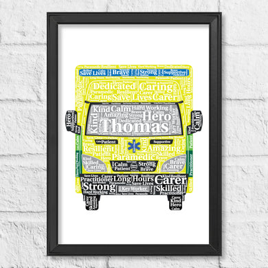 Ambulance gift print by Stunrosie Gifts