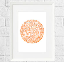 Load image into Gallery viewer, Personalised Basketbll Gift Print
