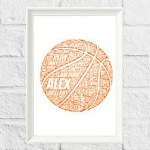 Load image into Gallery viewer, Personalised Basketbll Gift Print
