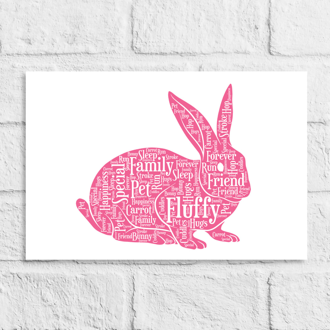 Personalised Bunny Rabbit Gift Print