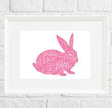 Load image into Gallery viewer, Personalised Bunny Rabbit Gift Print
