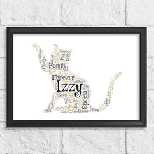 Load image into Gallery viewer, Personalised Cat Gift Print
