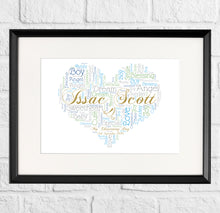 Load image into Gallery viewer, Personalised Christening Gift Print
