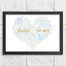 Load image into Gallery viewer, Personalised Christening Gift Print
